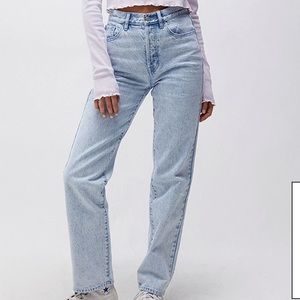 PACSUN eco light blue acid wash dad jeans